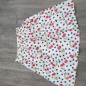 Truly 4 You Retro Polka-dot Skirt Cherries Size 2x